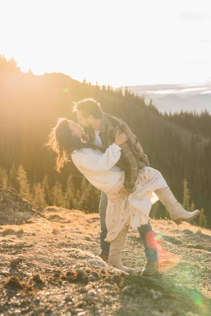 Mountaintop Engagement at Olympic National Park